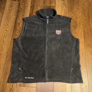 Columbia Missouri State Vest Men’s Size XL‎ Flanker Gray Fleece Full Zip Jacket